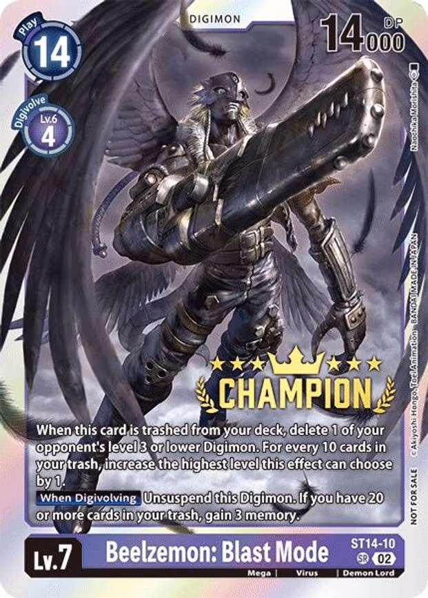 Beelzemon: Blast Mode (Digimon 3-On trading card